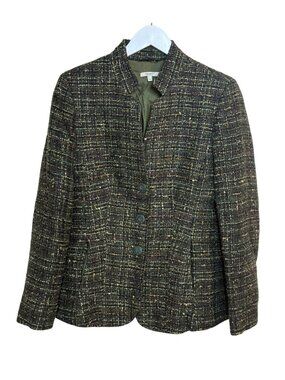 Vintage Santorelli Italian Tweed Blazer Sz 10